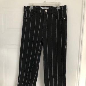 Black and whites stripes pants